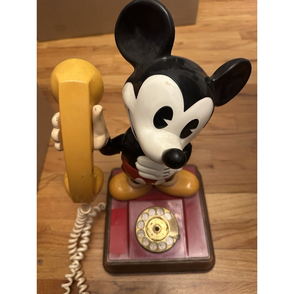 Vintage 1976 The Mickey Mouse Rotary Dial Telephone | American Telecommunication